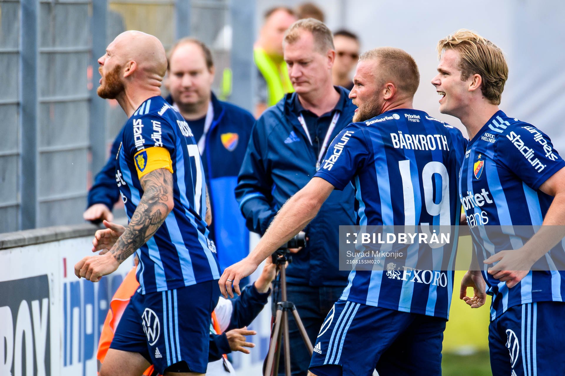 Djurgårdens Nicklas Bärkroth jublar