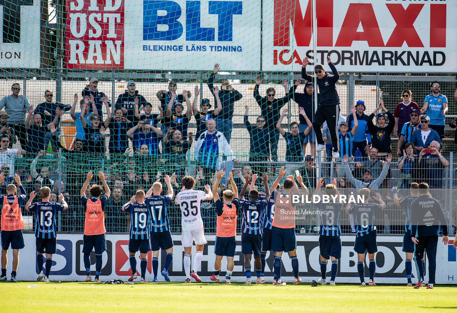 Djurgårdens spelare jublar