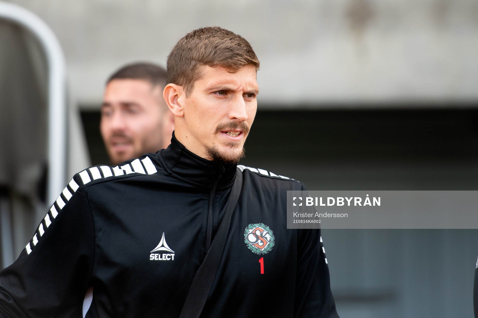 Örebros målvakt Bobby Allain före fotbollsmatchen i