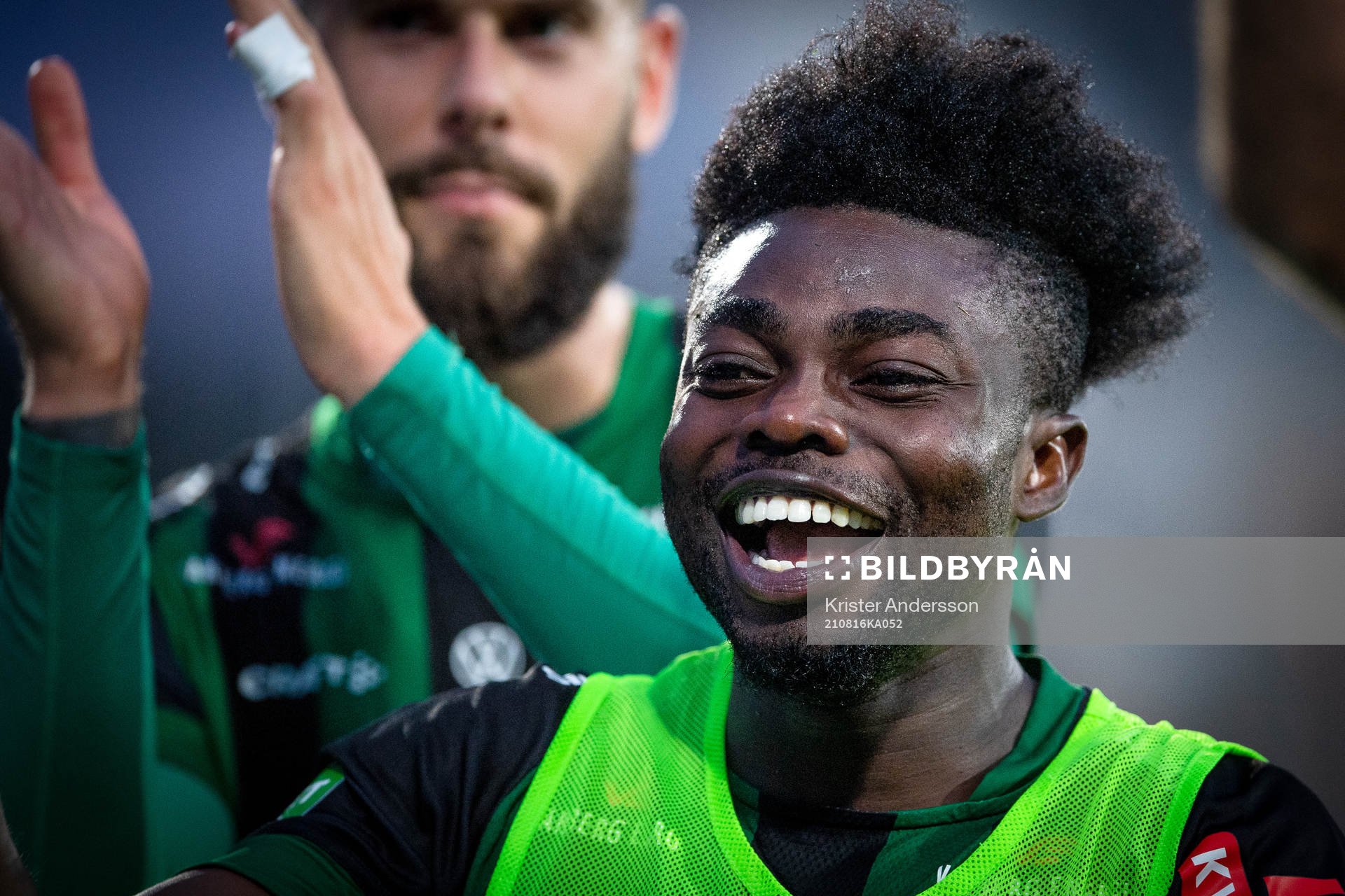 Varbergs Gideon Mensah jublar