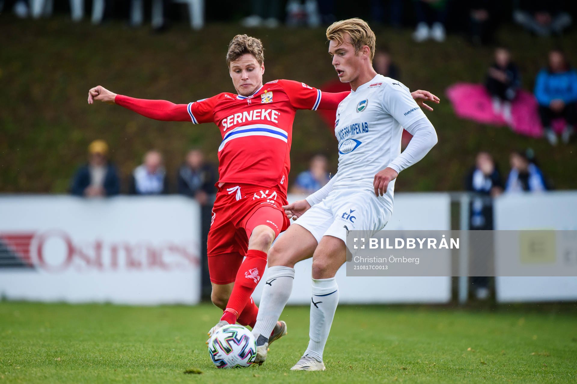IFK Göteborgs Gustaf Norlin och Österlens Oskar Blixt