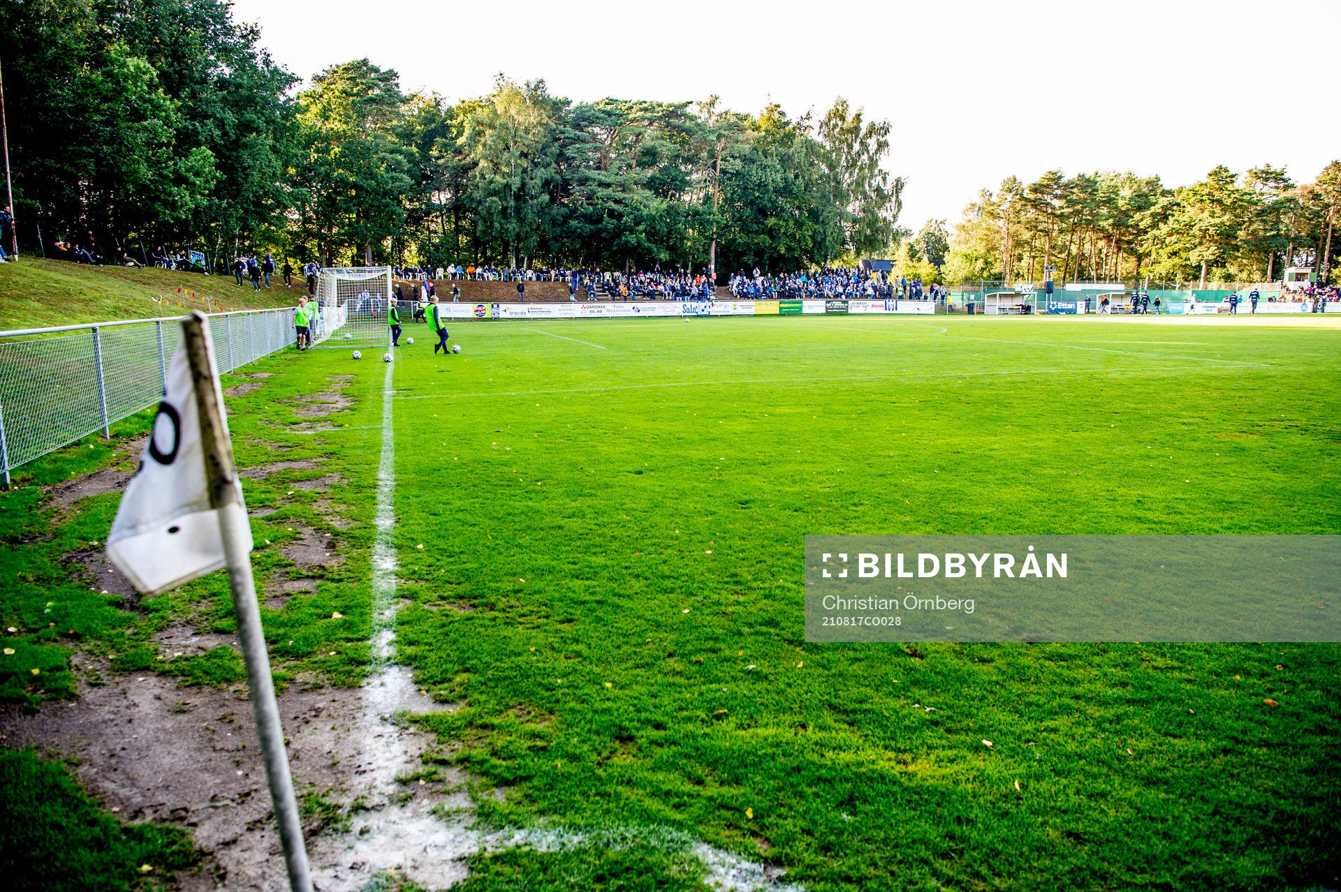 Skillinge IP innan fotbollsmatchen i Svenska Cupen mellan