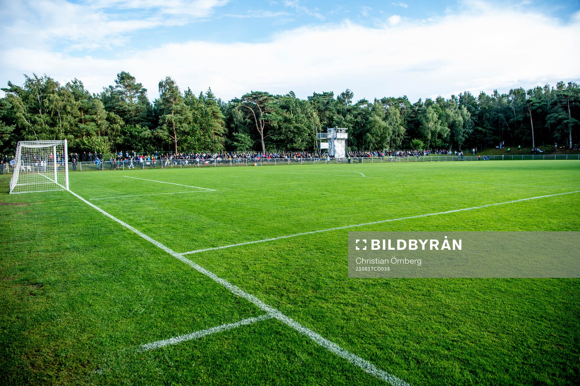 Skillinge IP innan fotbollsmatchen i Svenska Cupen mellan