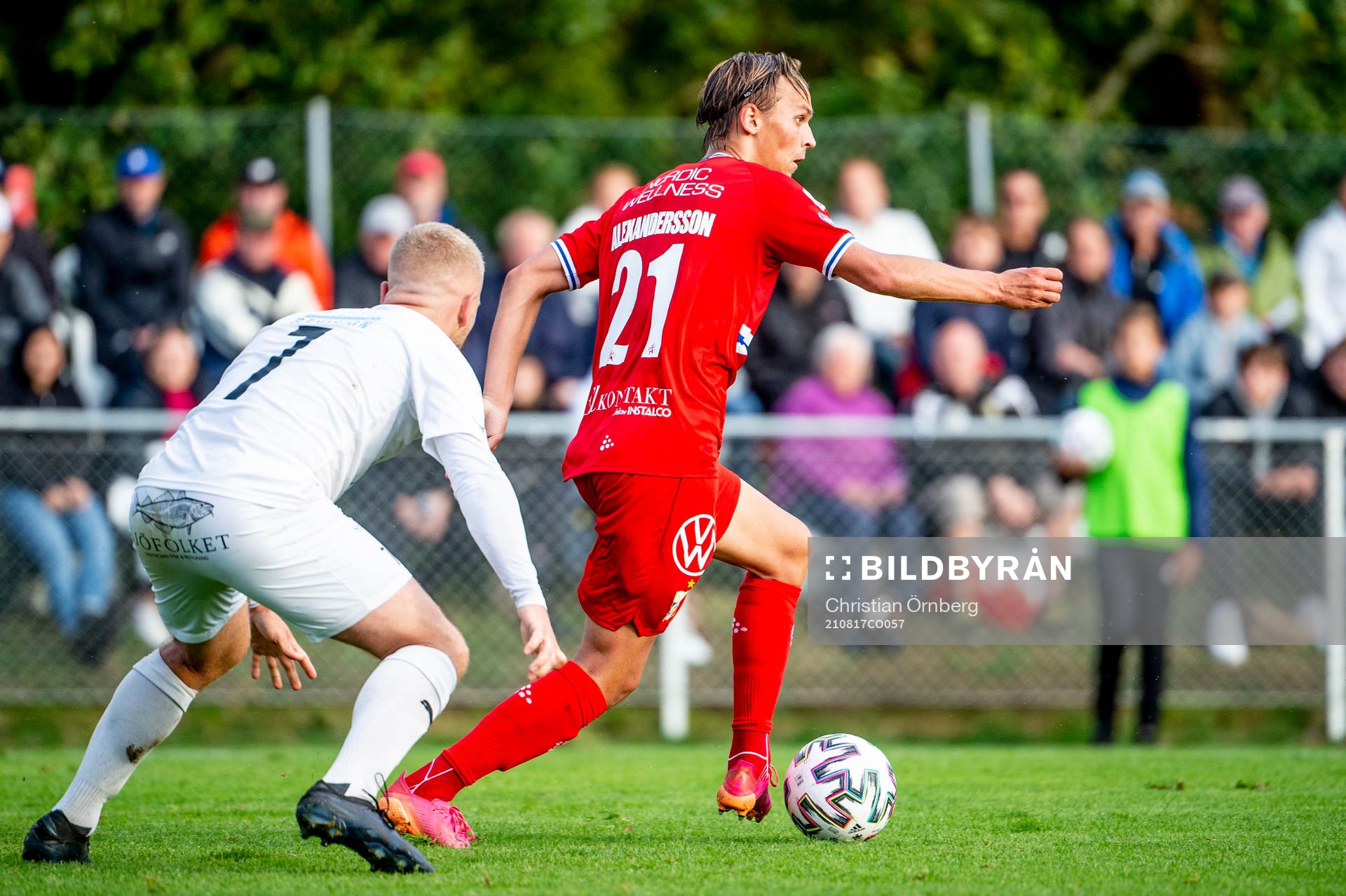IFK Göteborgs Noah Alexandersson mot Österlens Adam