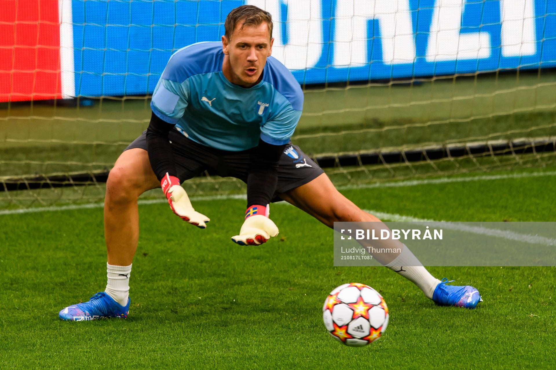 Goalkeeper Johan Dahlin