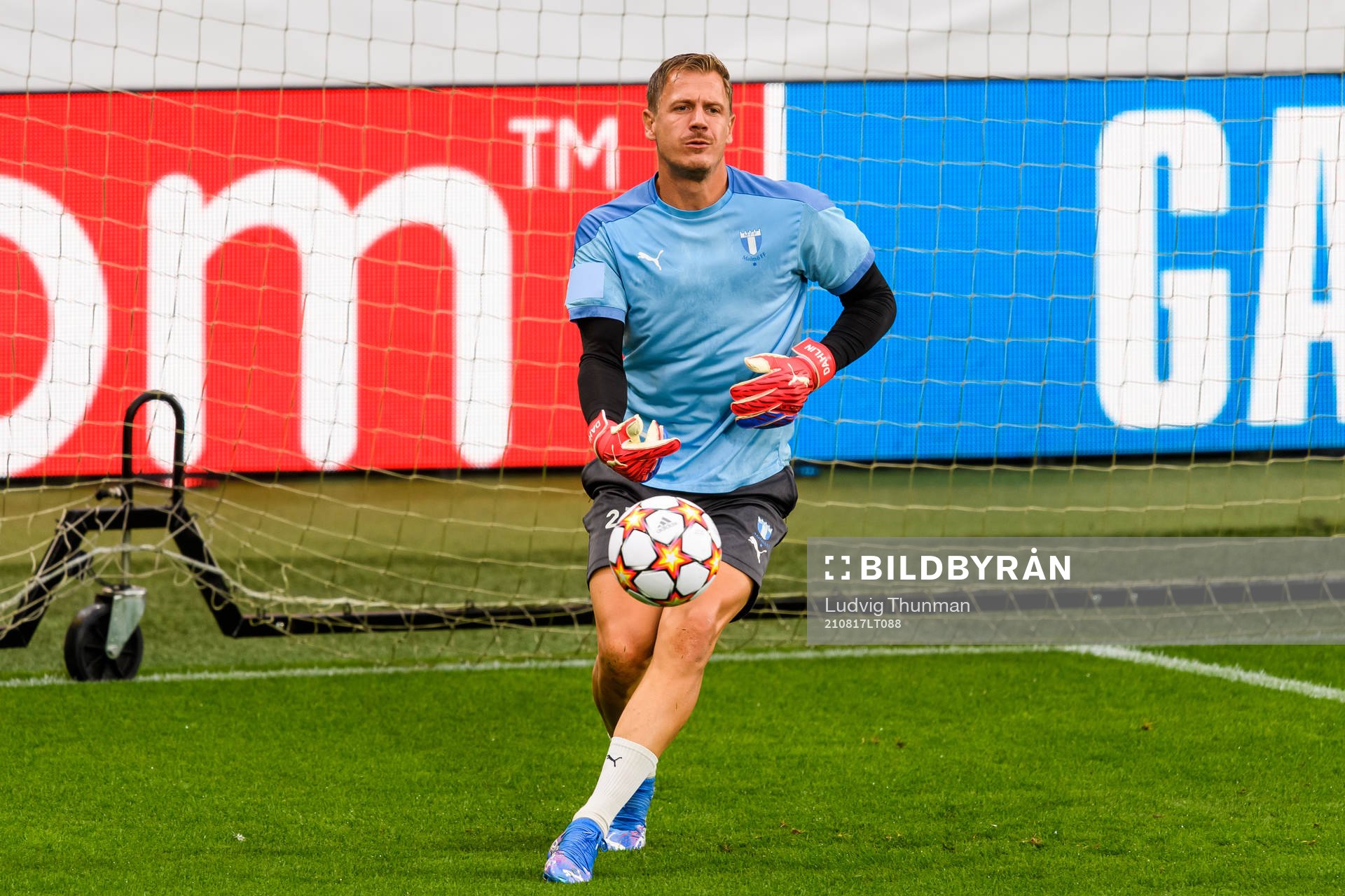 Goalkeeper Johan Dahlin