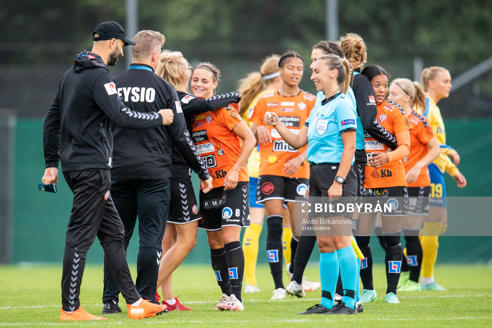 Alice Nilsson of Kristianstad celebrate