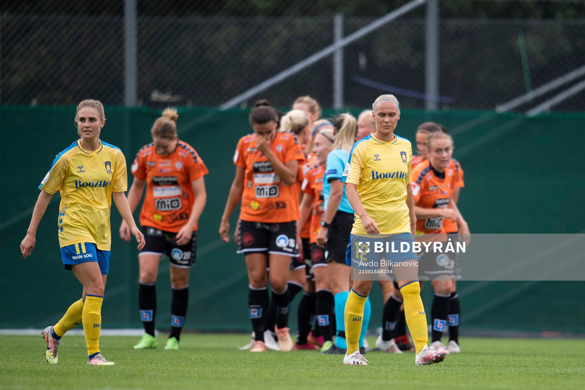 Christina Beck of Bröndby looks dejected