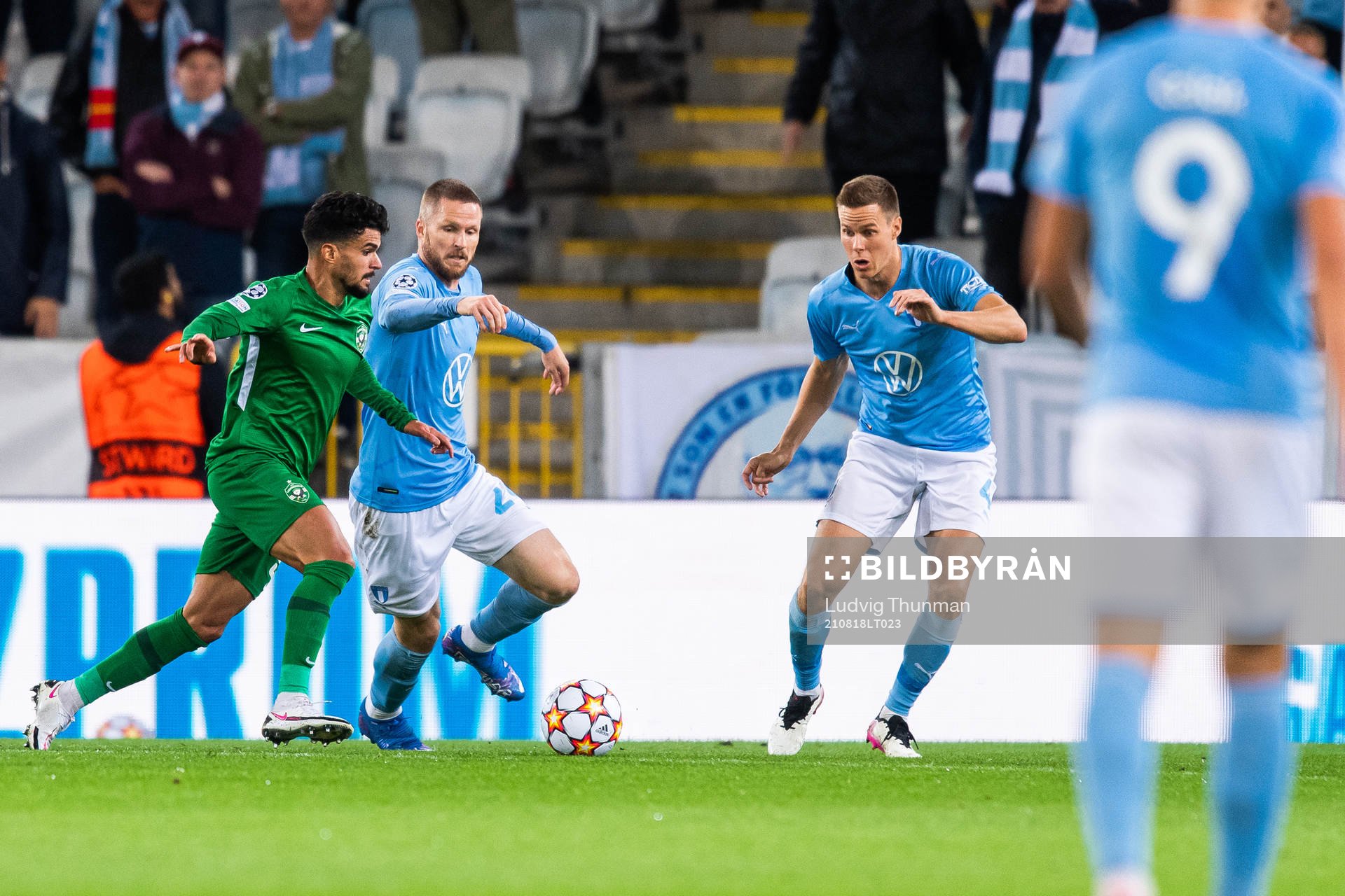 Georgi Ilkov Terziev of Ludogorets and Lasse Nielsen of