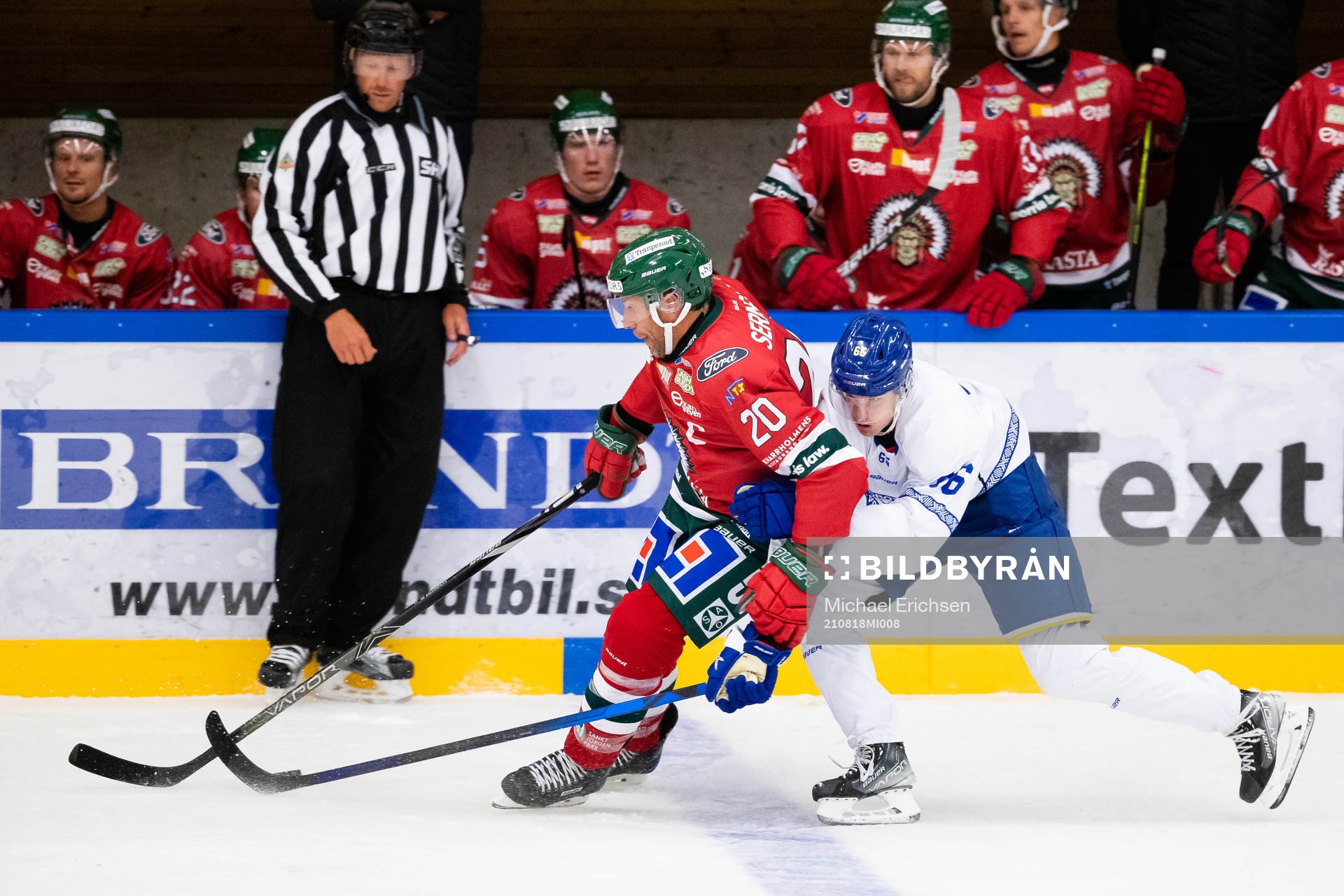Frölundas Joel Lundqvist och Leksands Nils Åman