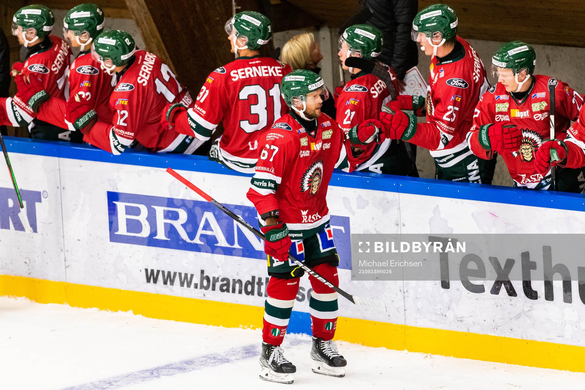 Frölundas Jacob Nilsson jublar