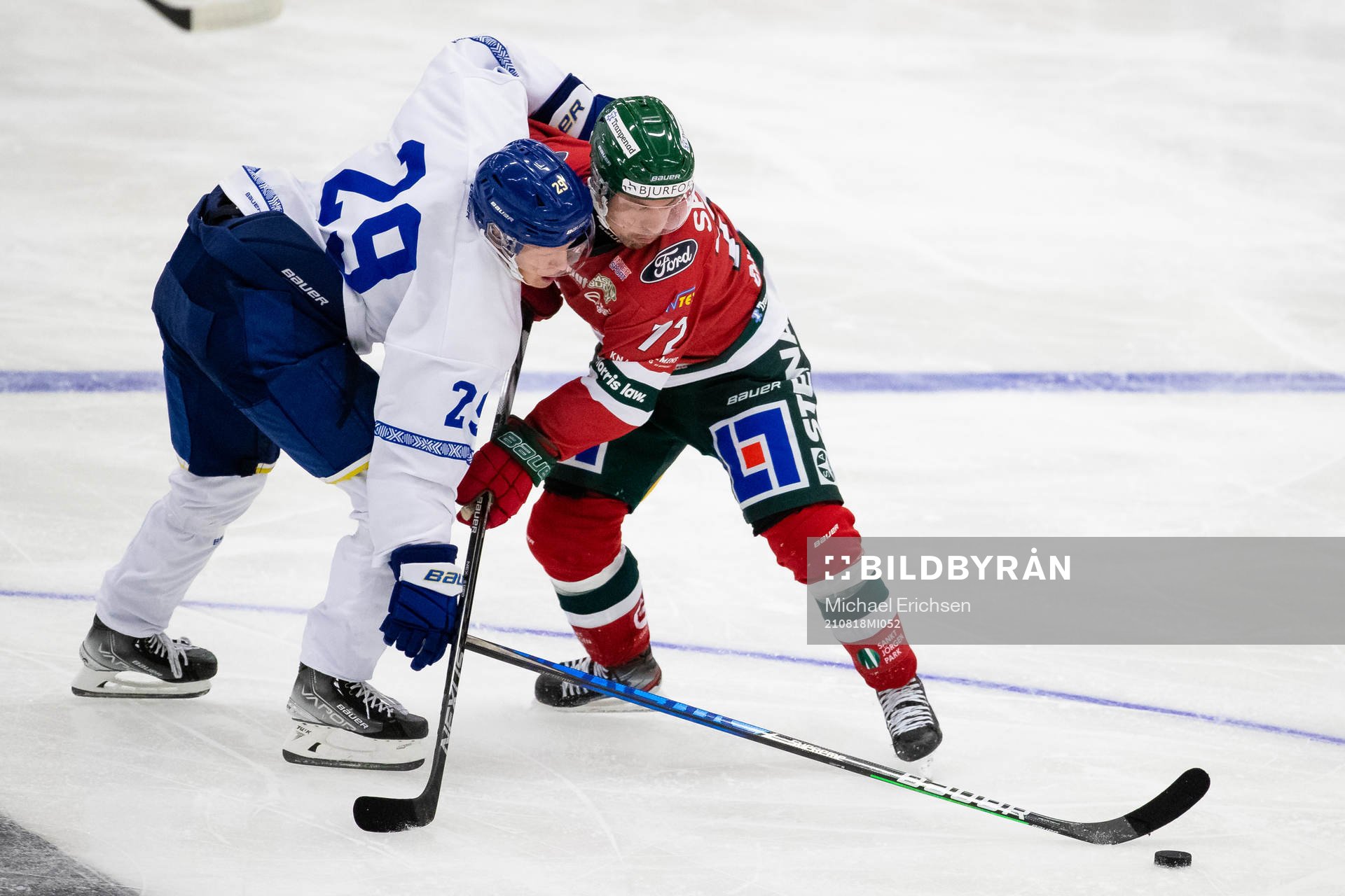 Leksands Emil Heineman och Frölundas Patrik Carlsson