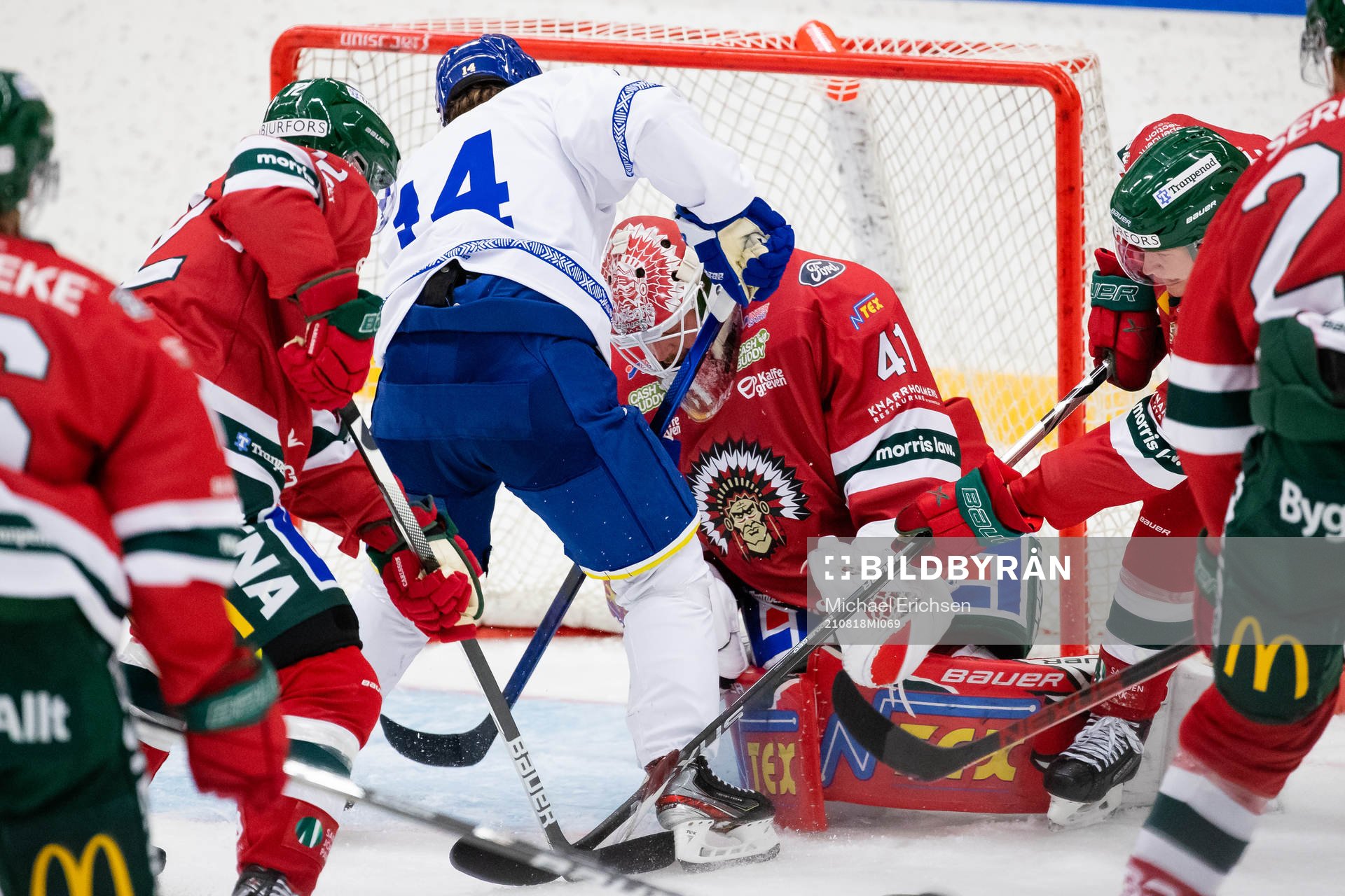 Frölundas målvakt Niklas Rubin
