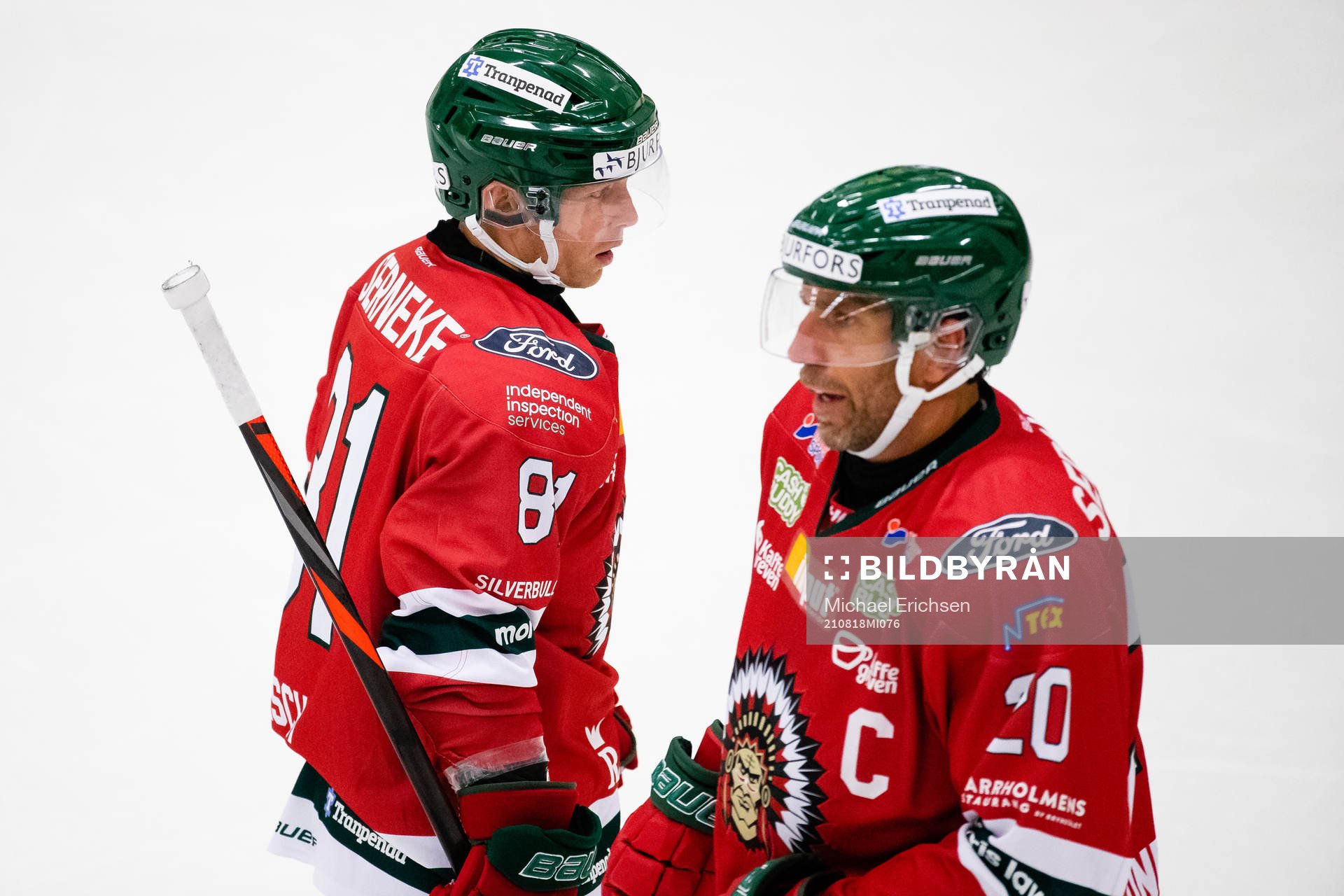 Frölundas Ryan Lasch och Frölundas Joel Lundqvist