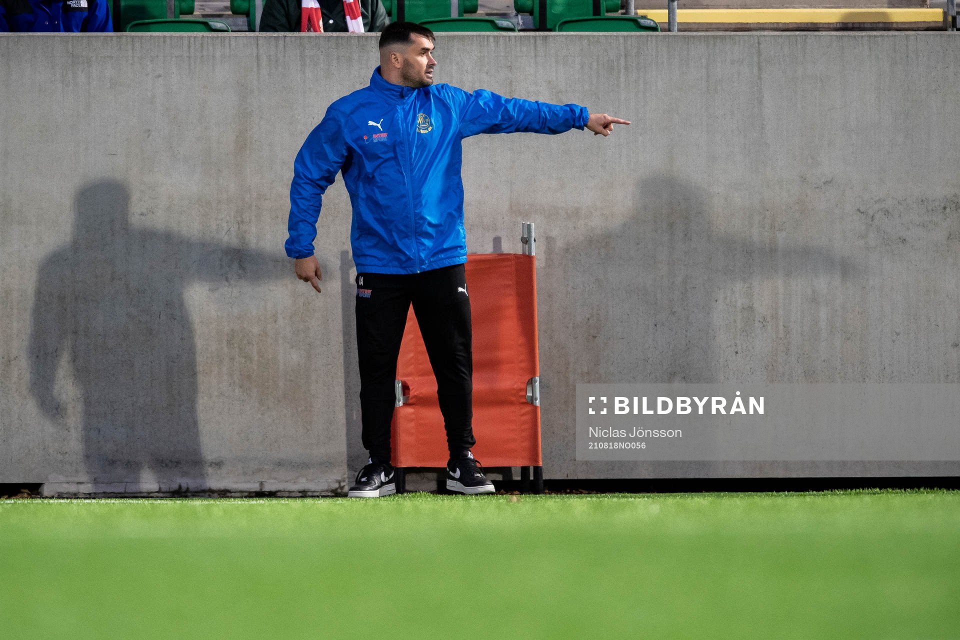 Lunds tränare Igor Arsenijevic  under fotbollsmatchen i Svenska Cupen mellan Lunds BK och Kalmar den 18 augusti 2021 i Lund. 