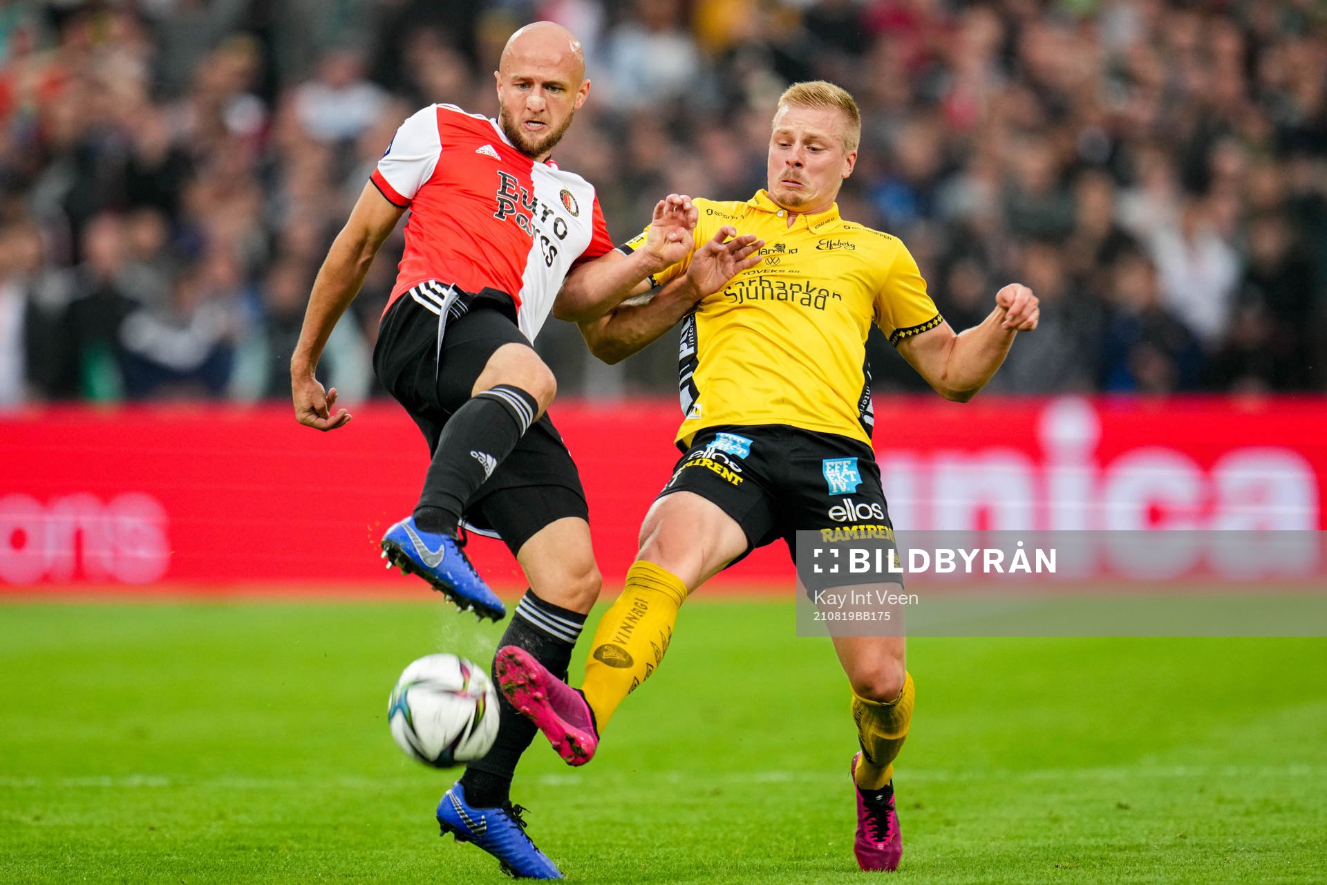 Gernot Trauner of Feyenoord and Per Frick of Elfsborg