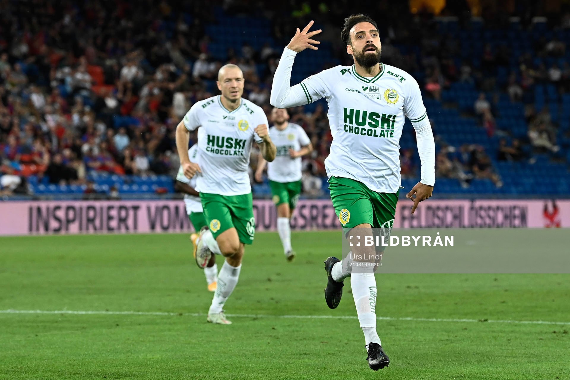 Abdul Khalili of Hammarby celebrates