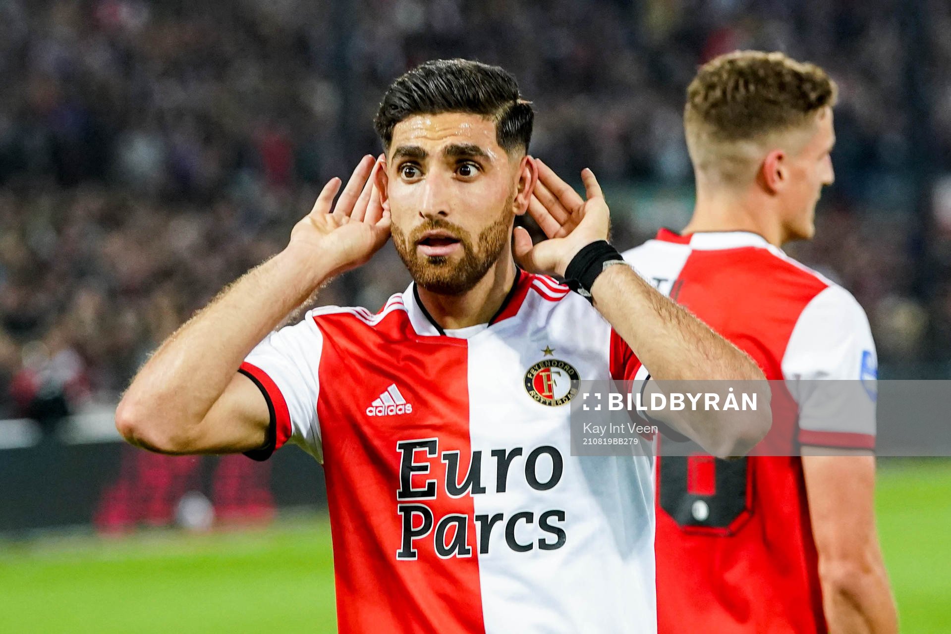 Alireza Jahanbakhsh of Feyenoord celebrates
