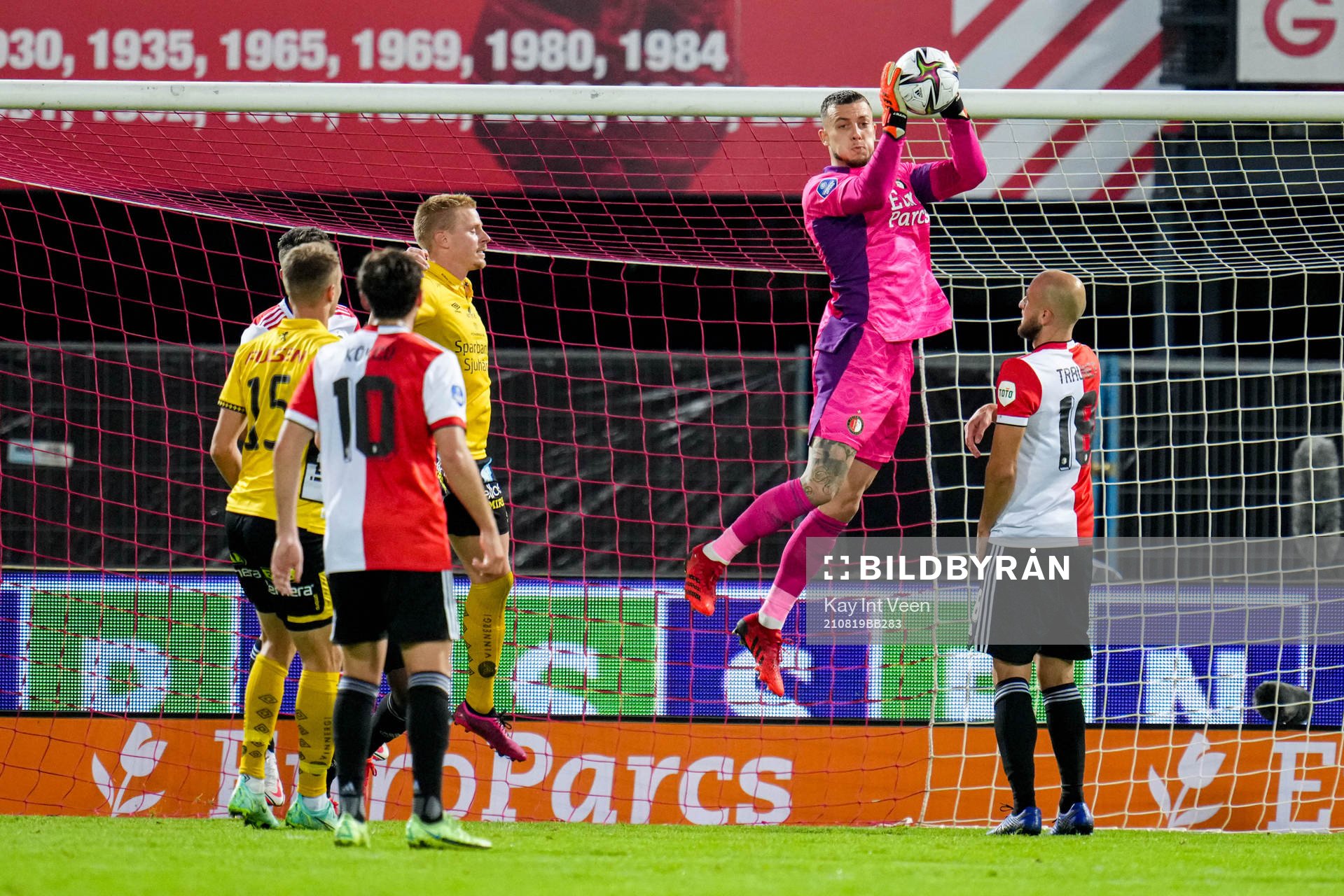 Goalkeeper Justin Bijlow of Feyenoord