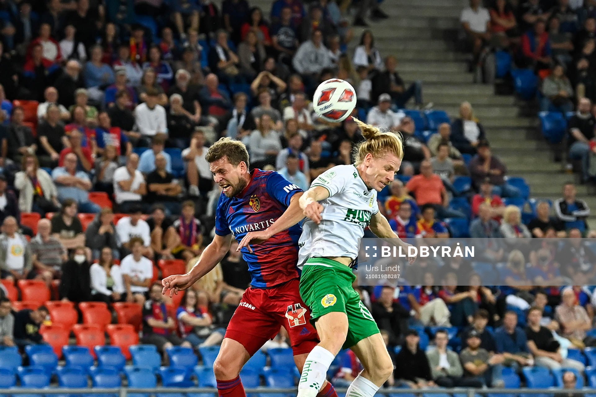 Fabian Frei of Basel and Gustav Ludwigson of Hammarby