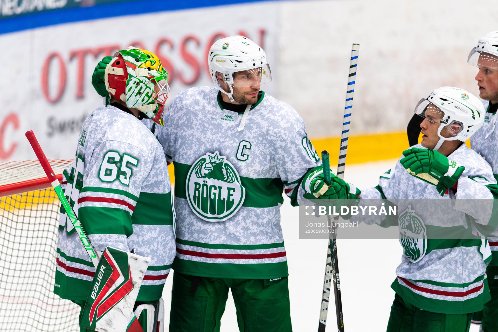 Rögles målvakt Christoffer Rifalk och Mattias Sjögren