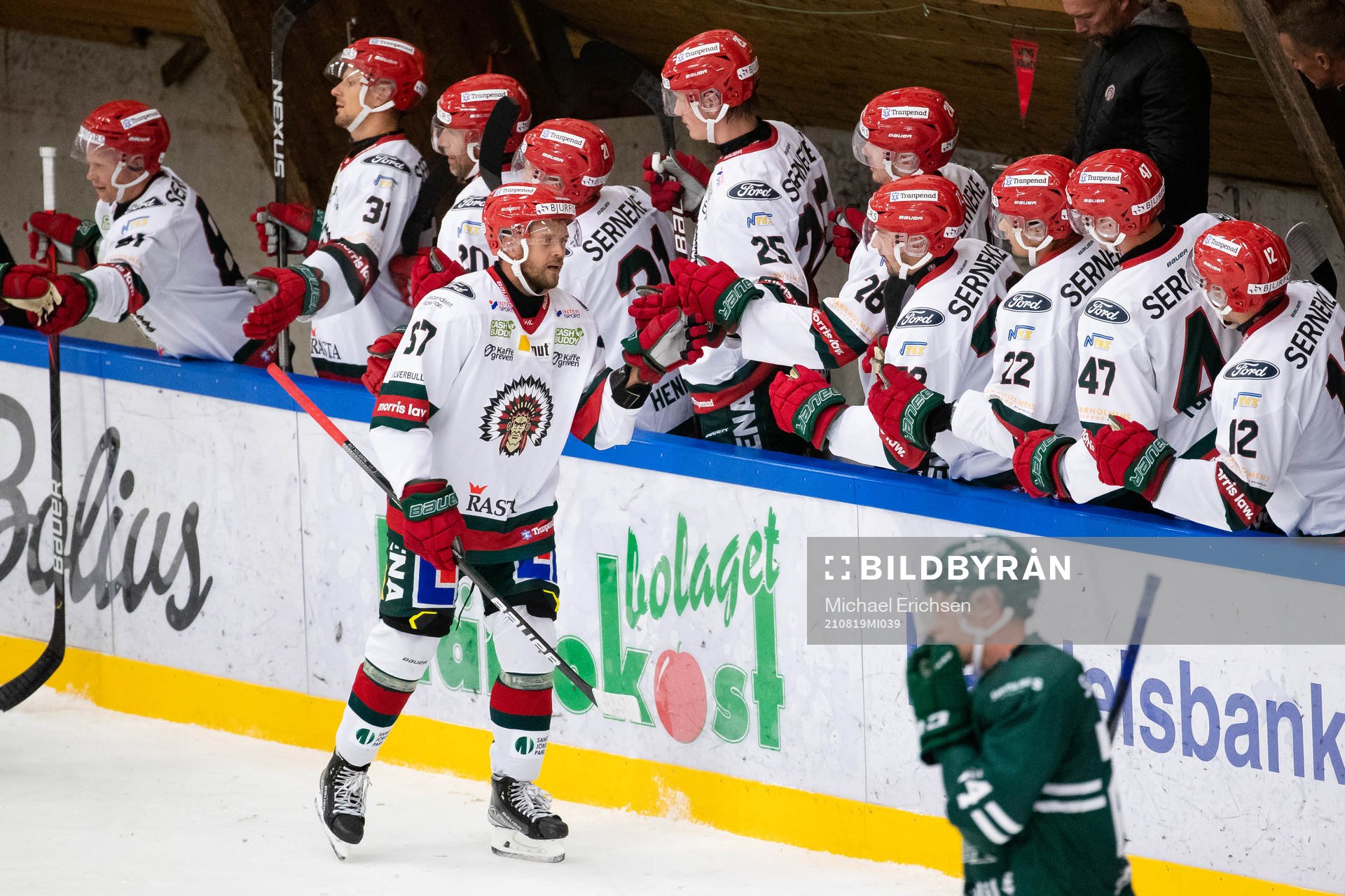 Frölundas Jacob Nilsson jublar