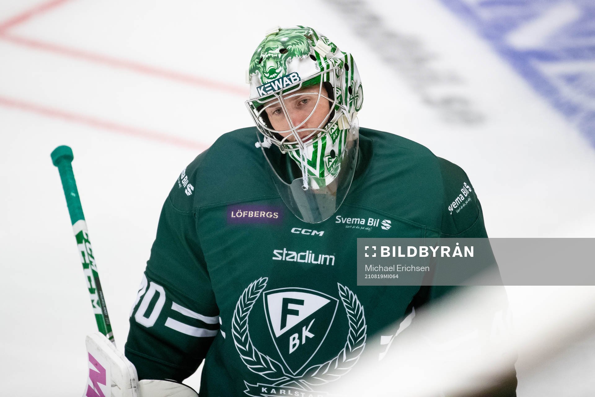 Färjestads målvakt Henrik Haukeland