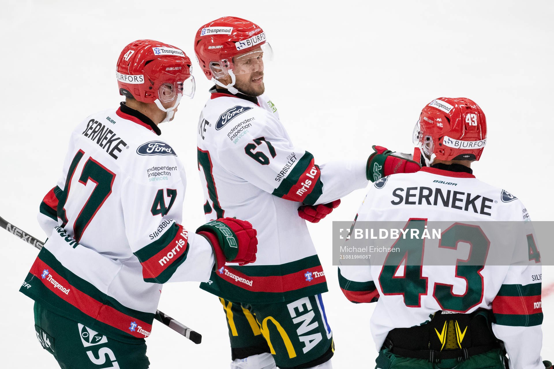 Frölundas Daniel Torgersson, Jacob Nilsson och Michael