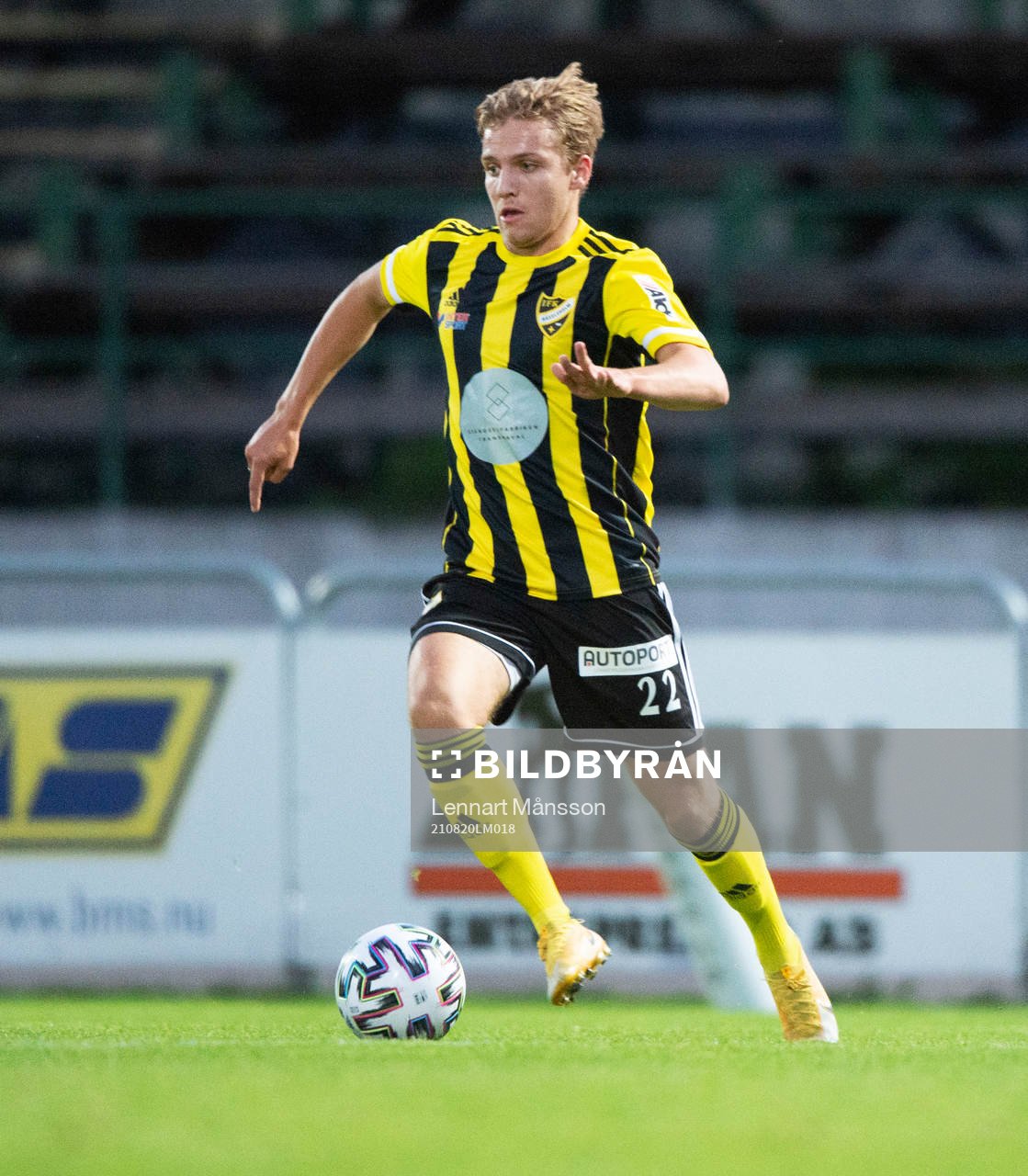 IFK Hässleholms Isaac Holmberg i matchen i div. 2 Södra