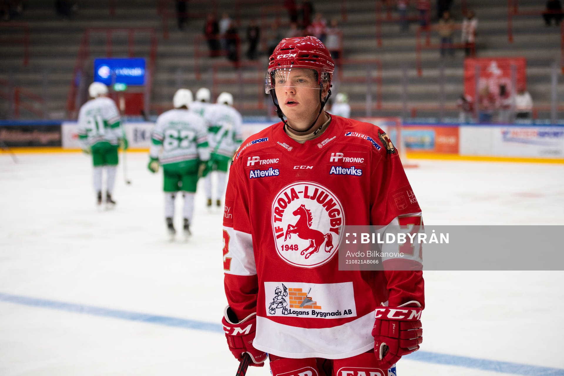 Troja/Ljungbys  Jesper Emanuelsson deppar