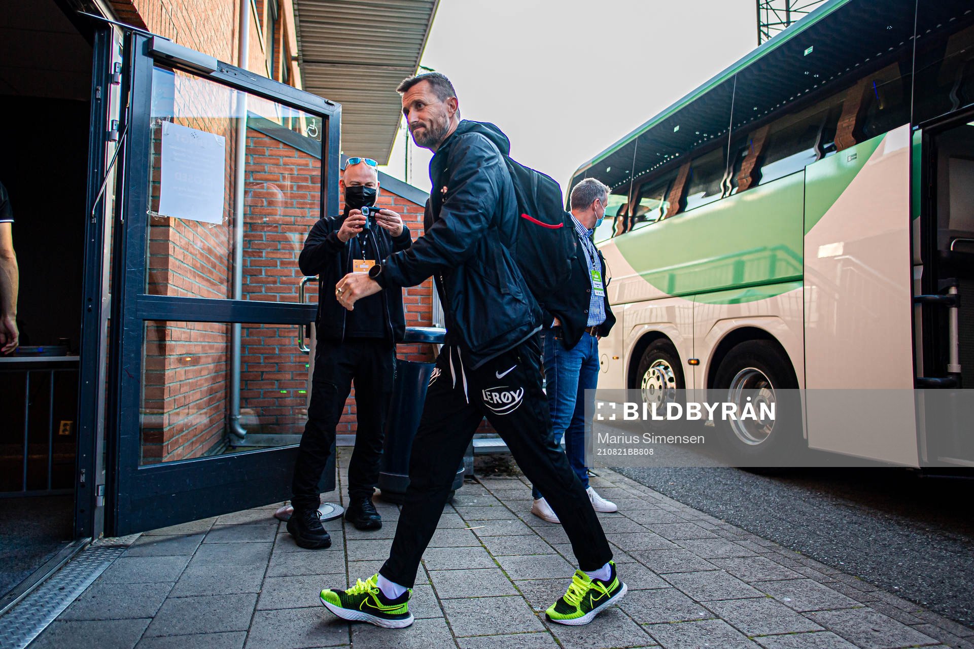 Eirik Horneland, head coach of Brann, arrives