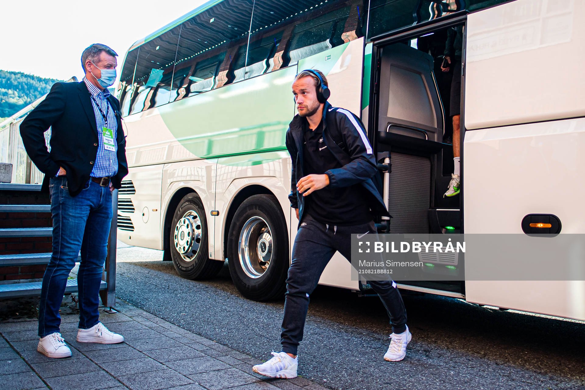 Bård Finne of Brann arrives