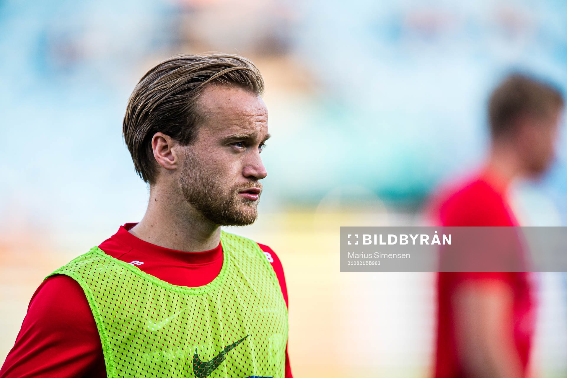 Bård Finne of Brann wahead of the Eliteserien match