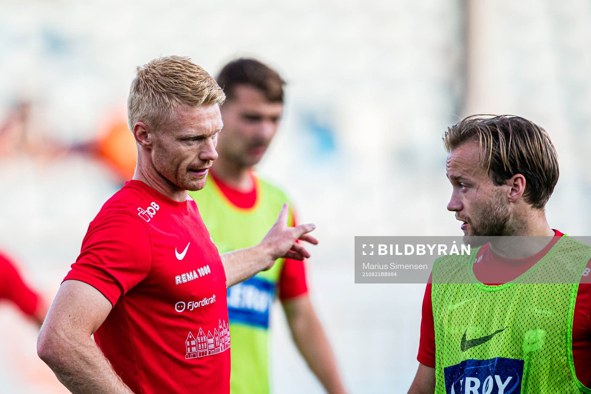 Sivert Heltne Nilsen and Bård Finne of Brann