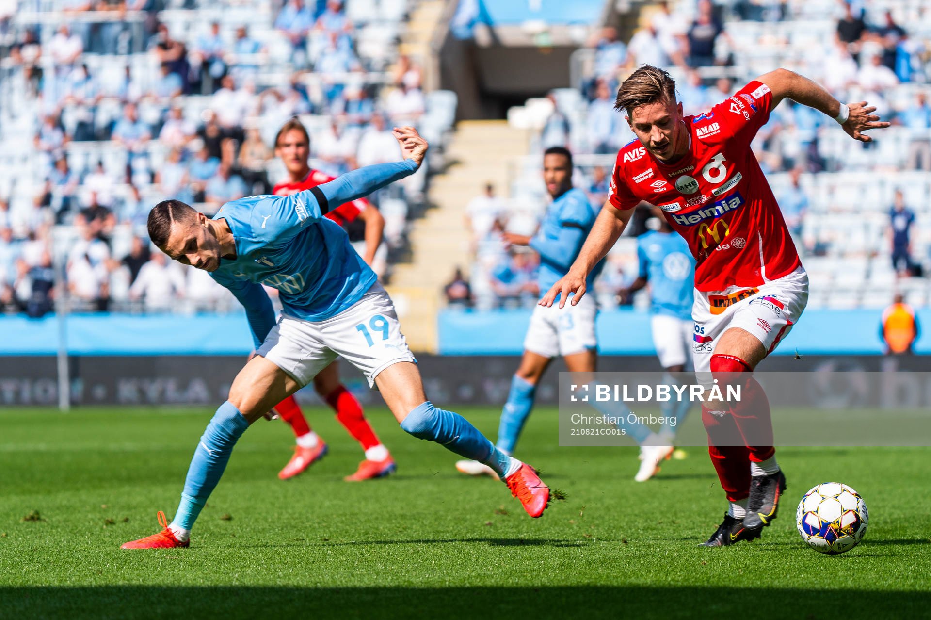 Malmö FFs Veljko Birmancevic och Degerfors Daniel Janevski