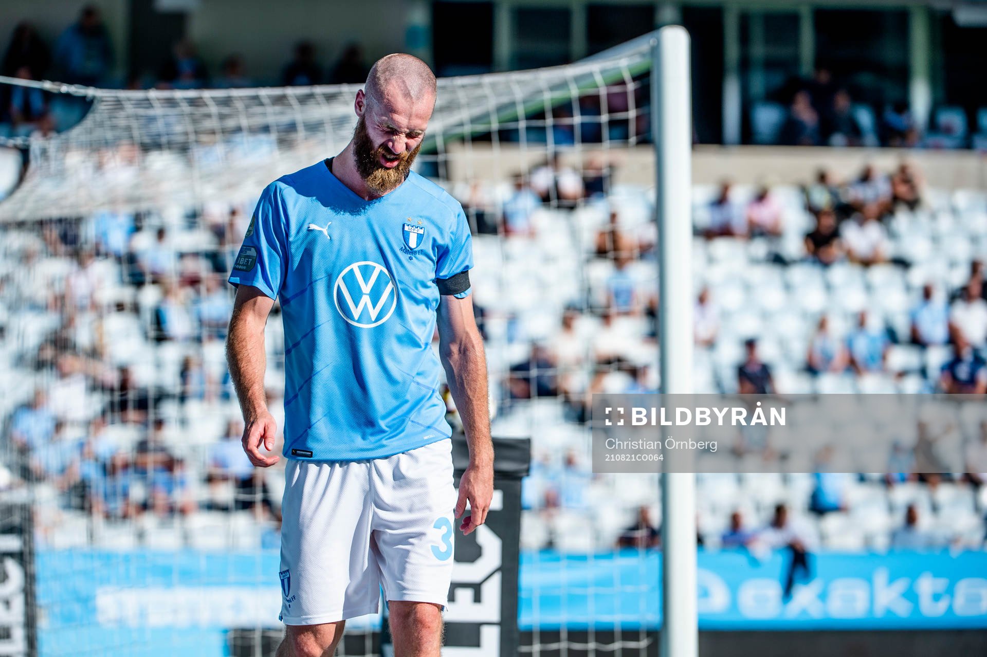 Malmö FFs Jo Inge Berget grinar illa