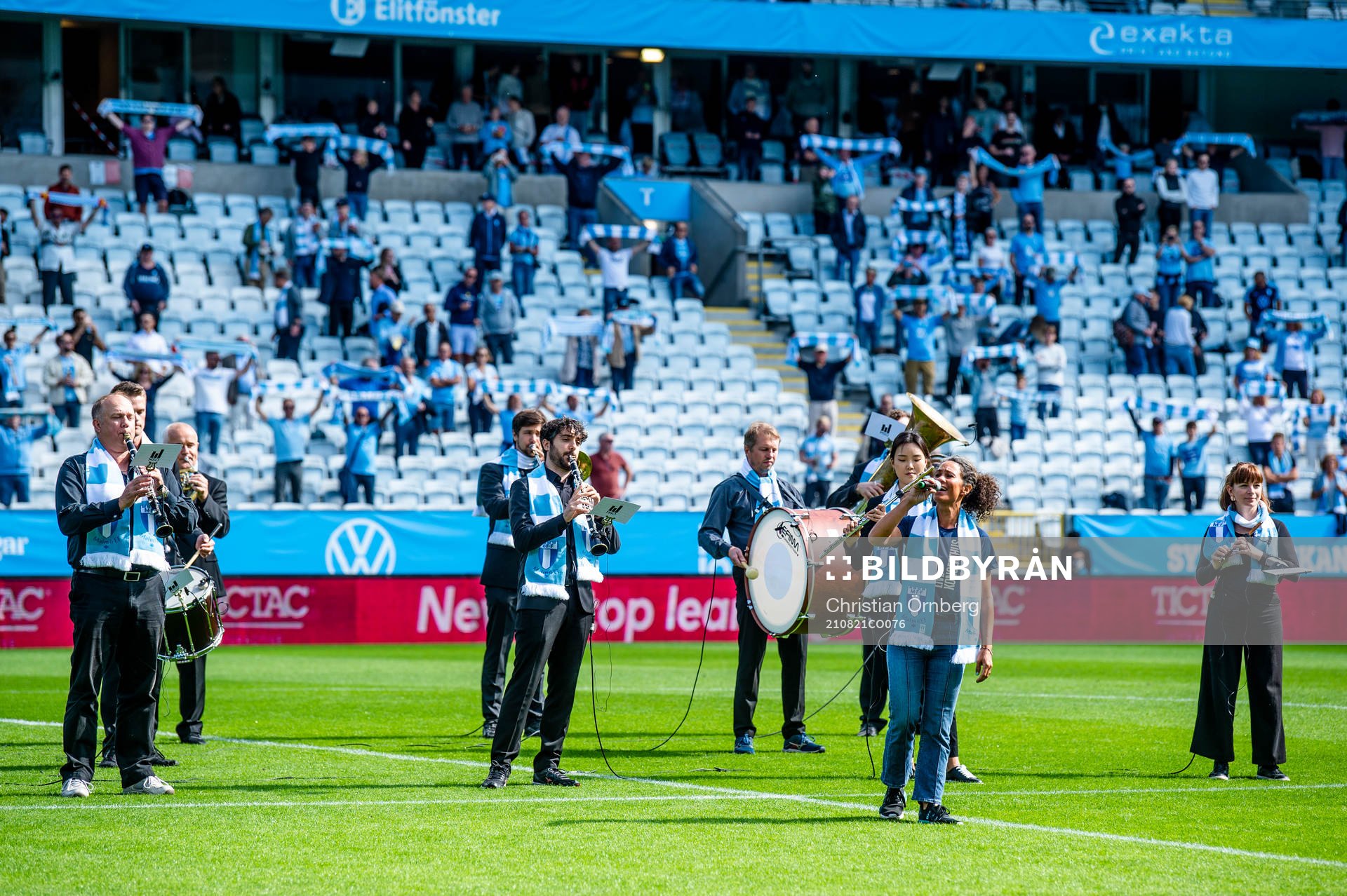 Malmö Symfoniorkester spelar Malmö FF hymnen innan
