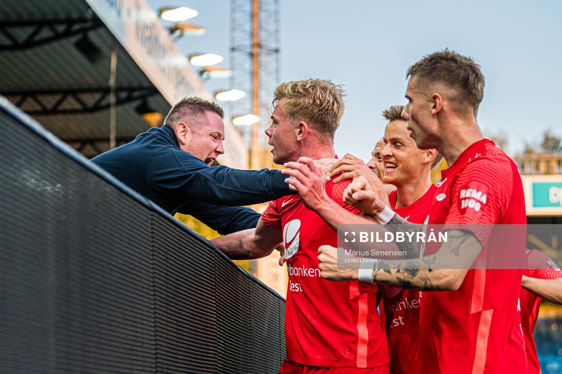 Aune Selland Heggebø of Brann celebrates