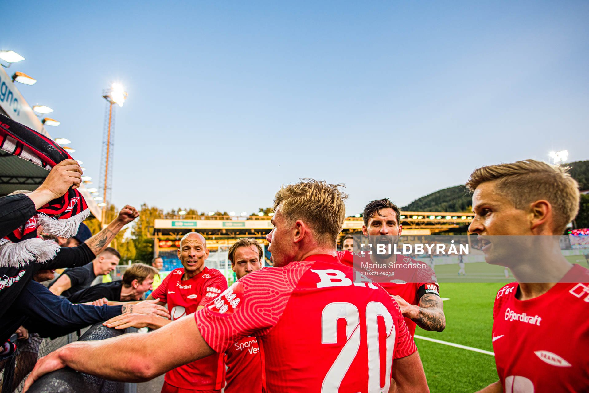 Aune Selland Heggebø of Brann celebrates
