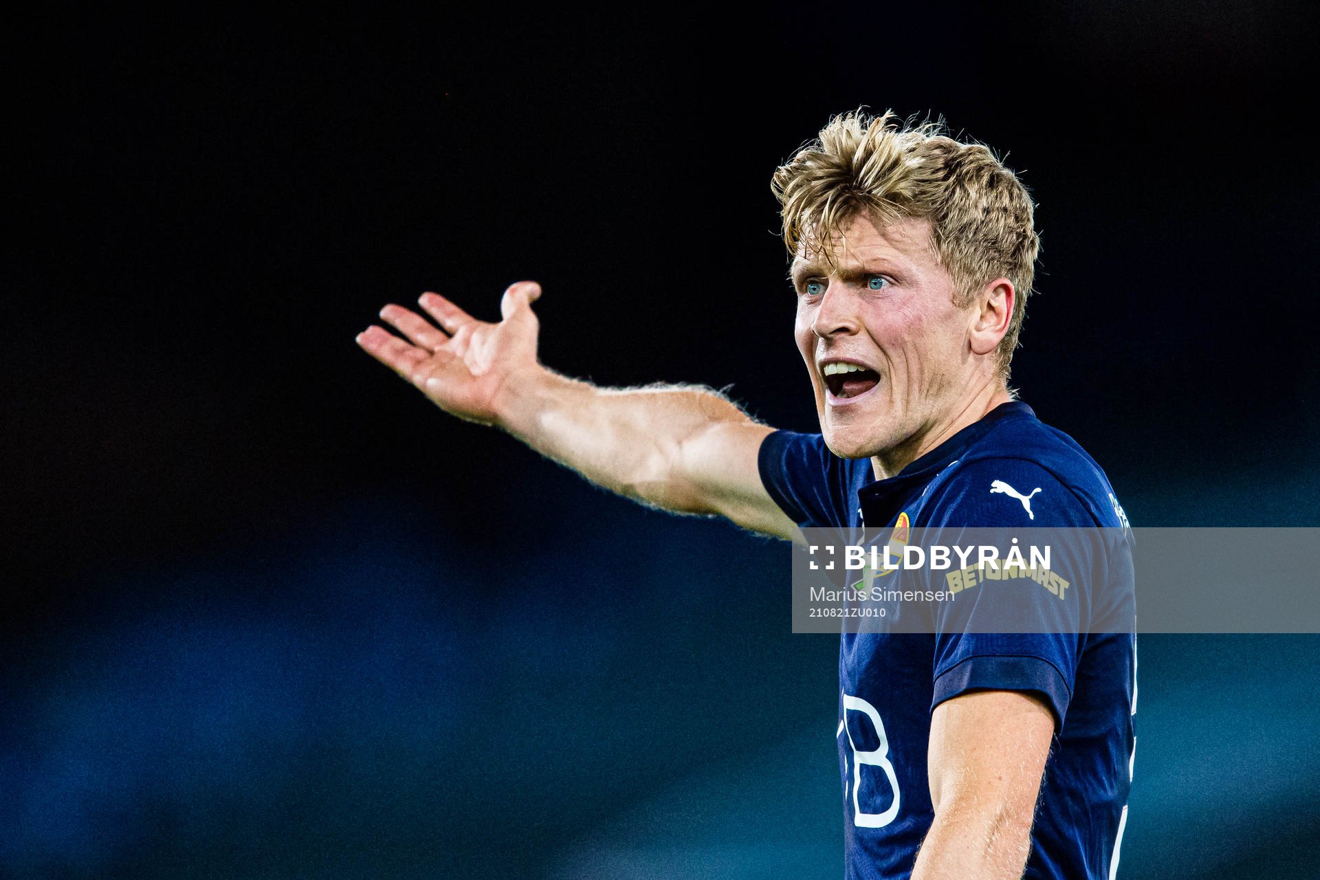 Jonathan Parr of Strømsgodset reacts