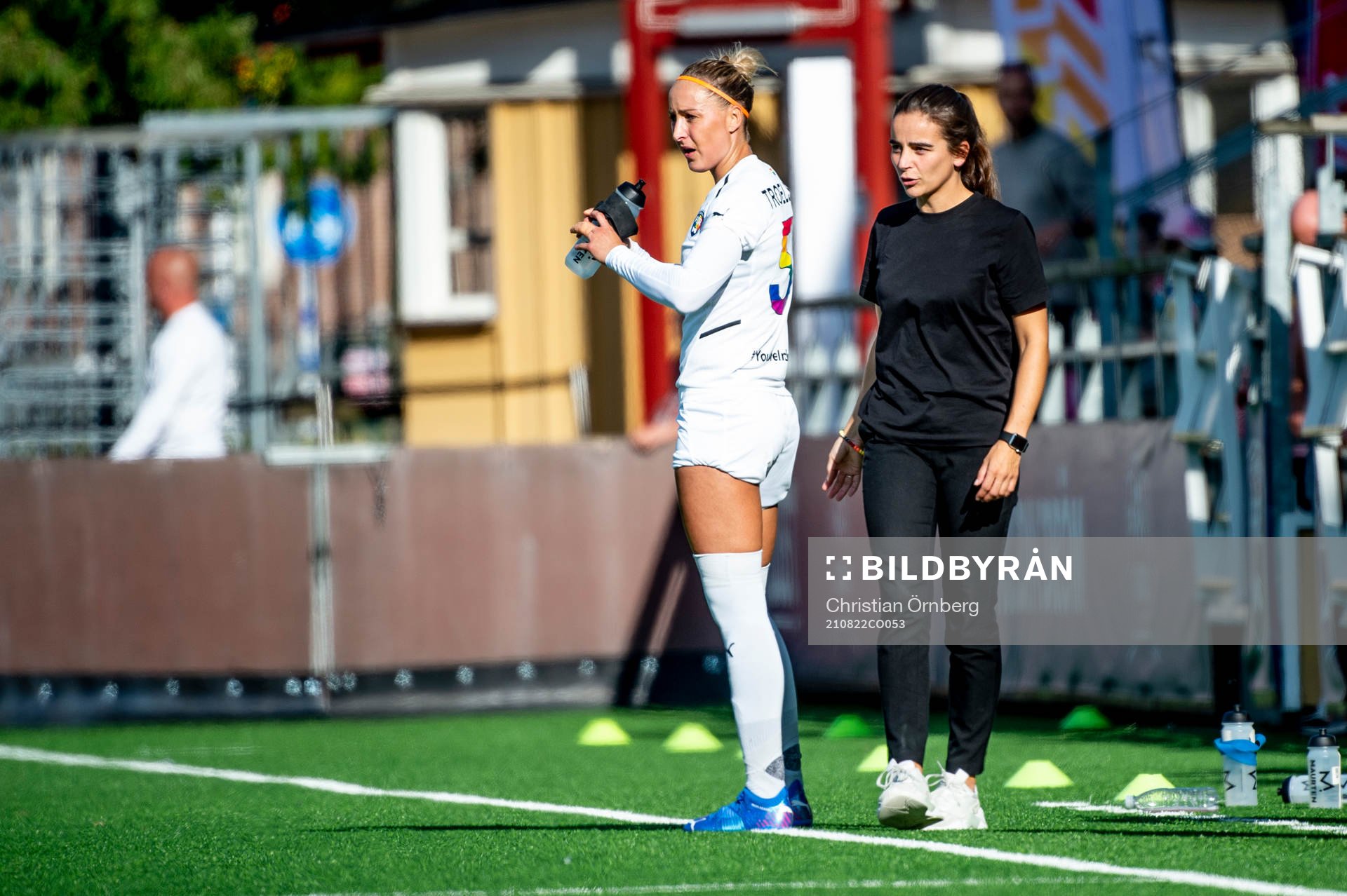 Rosengårds Sanne Troelsgaard och tränare Renee Slegers
