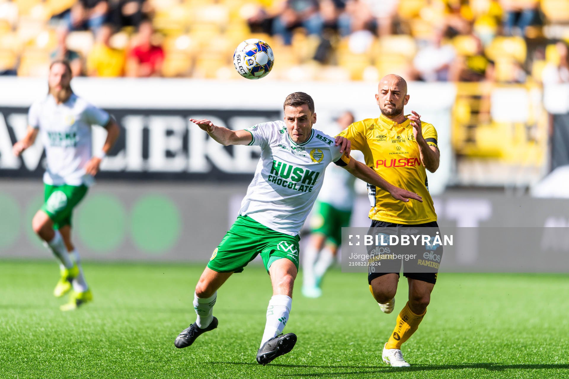Hammarbys Jeppe Andersen och Elfsborgs Robert Gojani