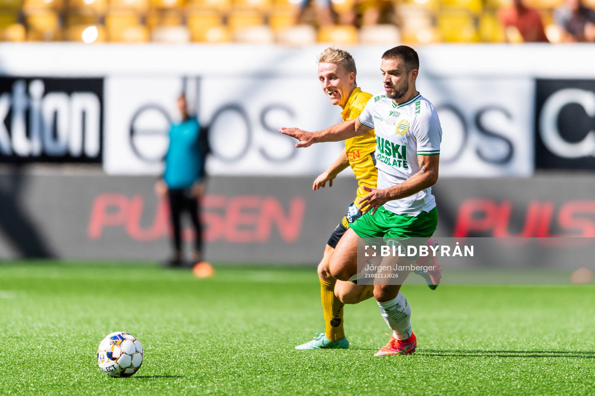 Elfsborgs Jeppe Møldrup Okkels och Hammarbys Vladimir Rodic