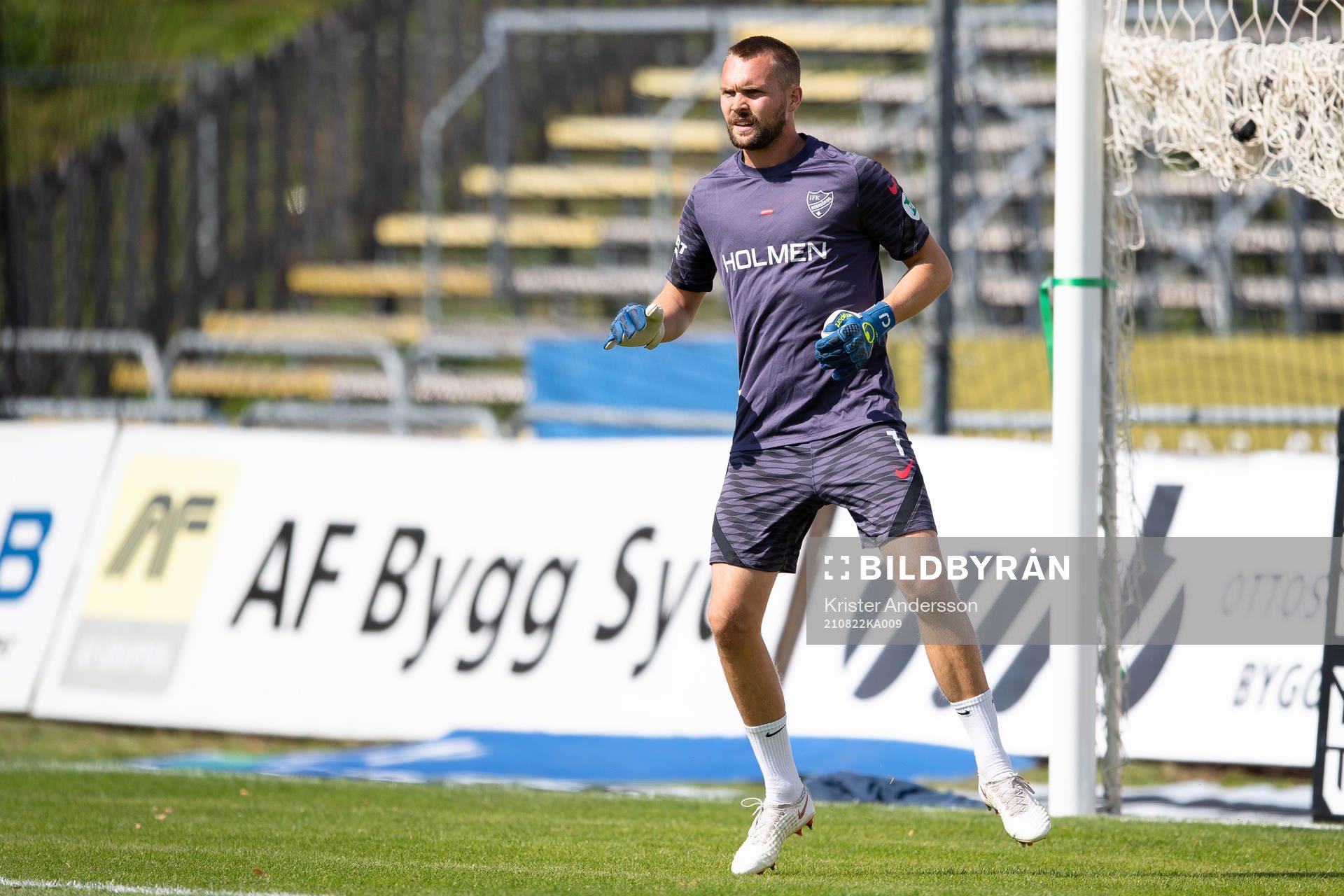 IFK Norrköpings målvakt Oscar Jansson före