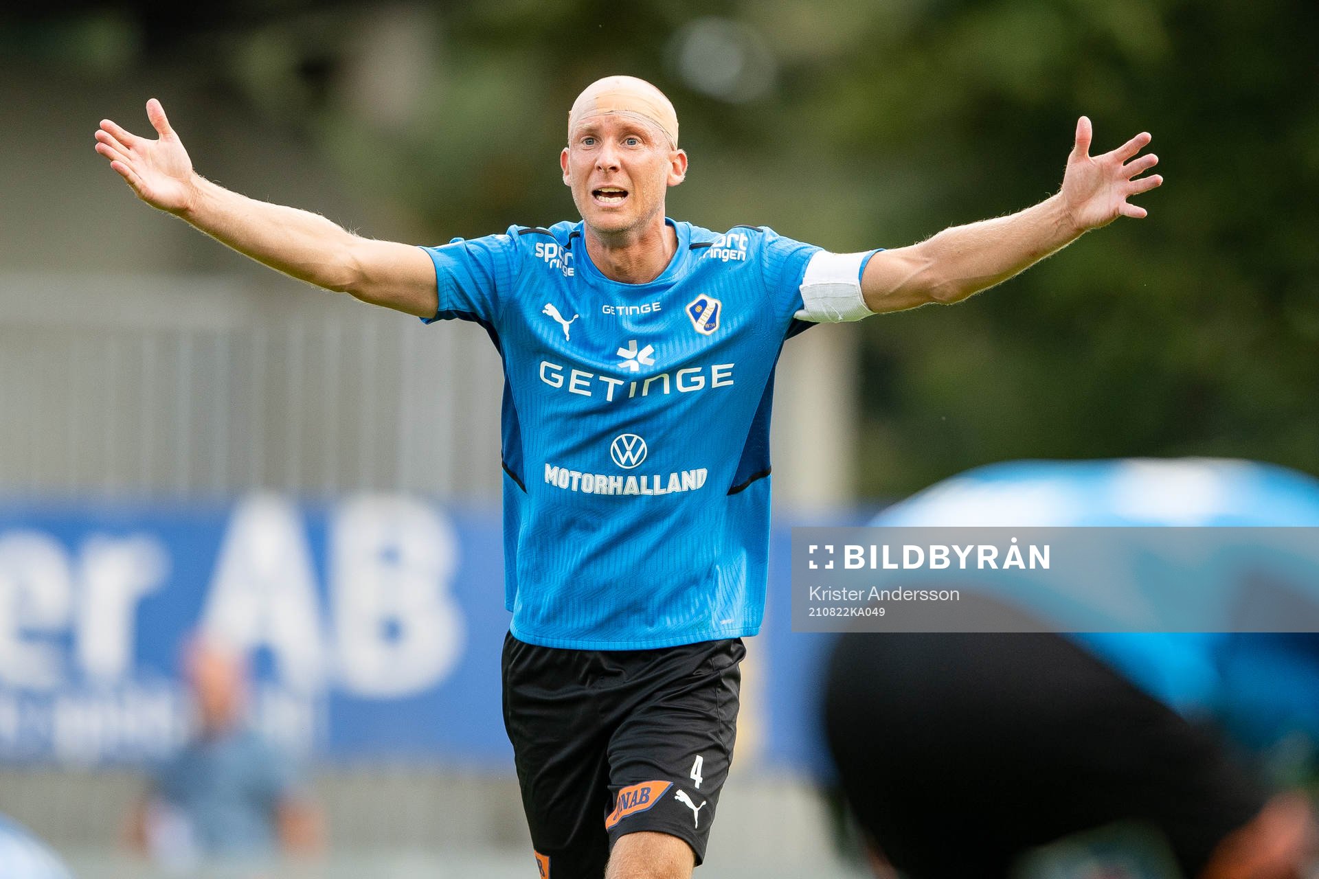 Halmstads Andreas Johansson reagerar