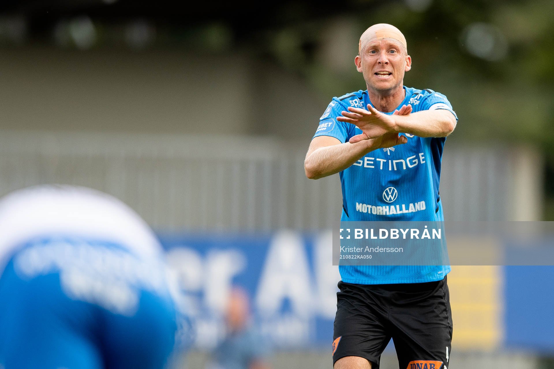 Halmstads Andreas Johansson reagerar