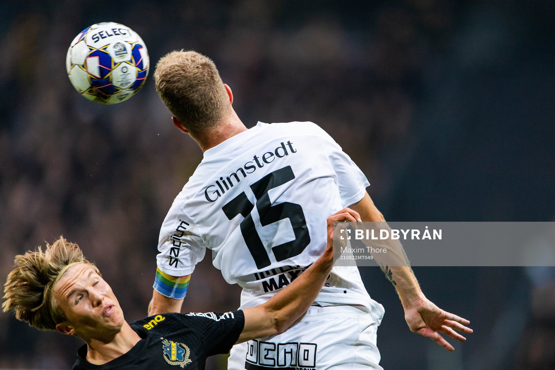 s Tom Strannegård och Häckens Samuel Gustafson