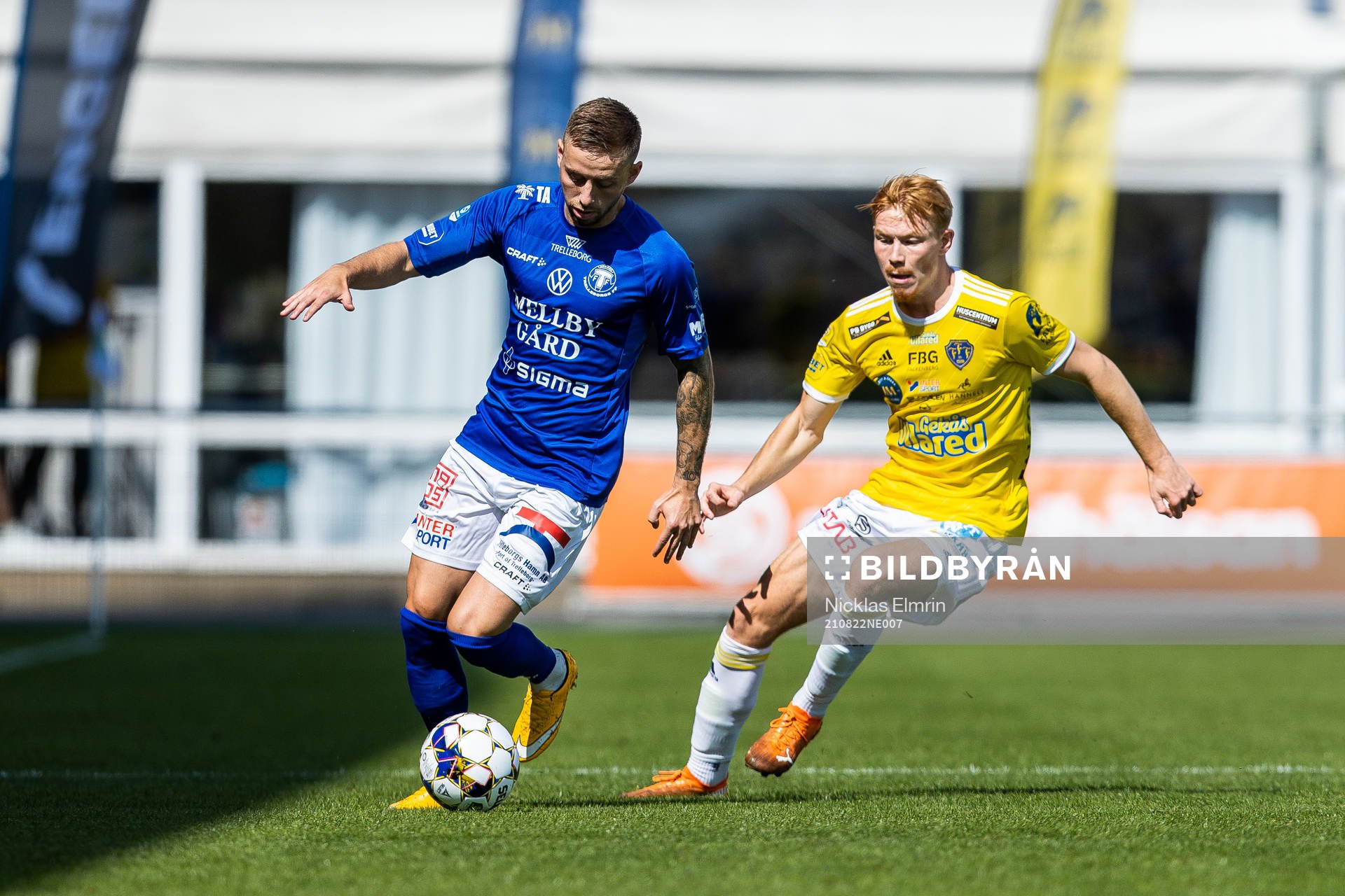 Trelleborgs Petar Petrovic och Falkenbergs Linus Borgström