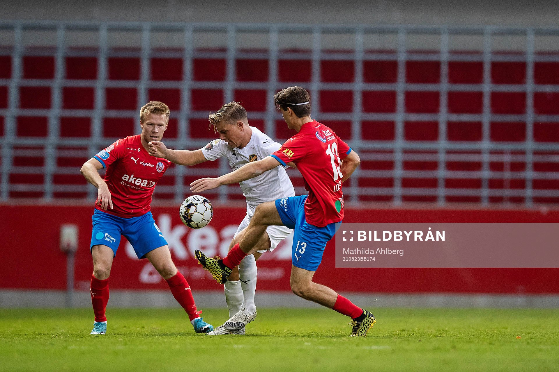 Helsingborgs Andreas Landgren och Wilhelm Loeper mot