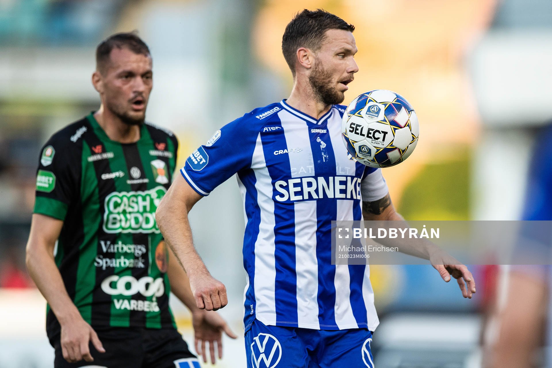 IFK Göteborgs Marcus Berg och Varbergs Albert Ejupi